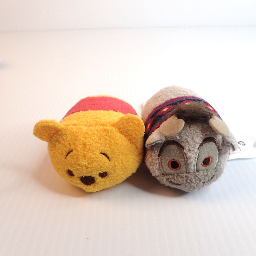 Disney Sven Frozen & Winnie the Pooh Tsum Tsum Plush Doll 3" Toy Set of 2